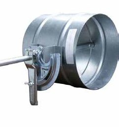 Round Volume Control Damper